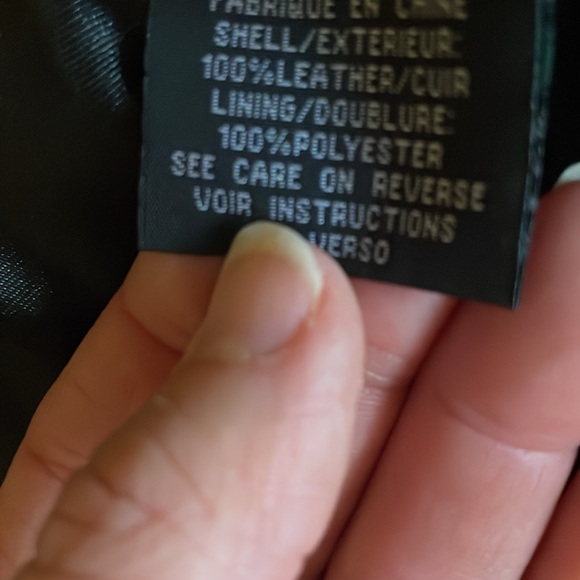 Black leather jacket - Picture 3 of 4